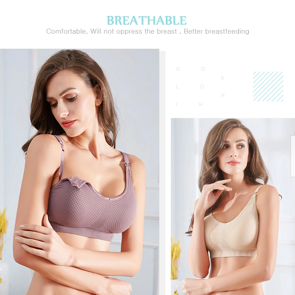 4-Kinds Maternity Nursing Bras Sleeping BreastFeeding For Pregnant Women Underwear Pregnancy Clothes soutien gorge allaitement | Мать и