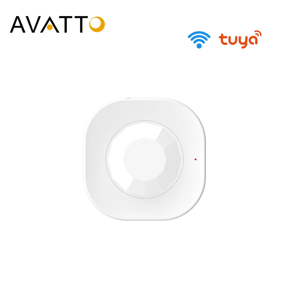 Смарт датчик движения AVATTO с Wi Fi инфракрасная лампа охранная сигнализация смарт