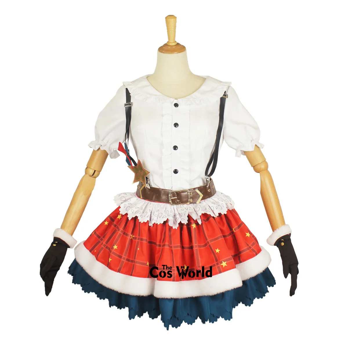 Рождественское платье Kurosawa с рубиновым плащом Love Live Sunshine Aqours Униформа наряд