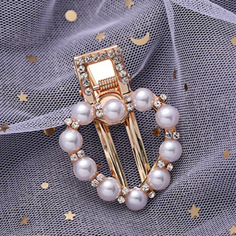 Женские заколки для волос с жемчугом Элегантные Заколки ручной работы