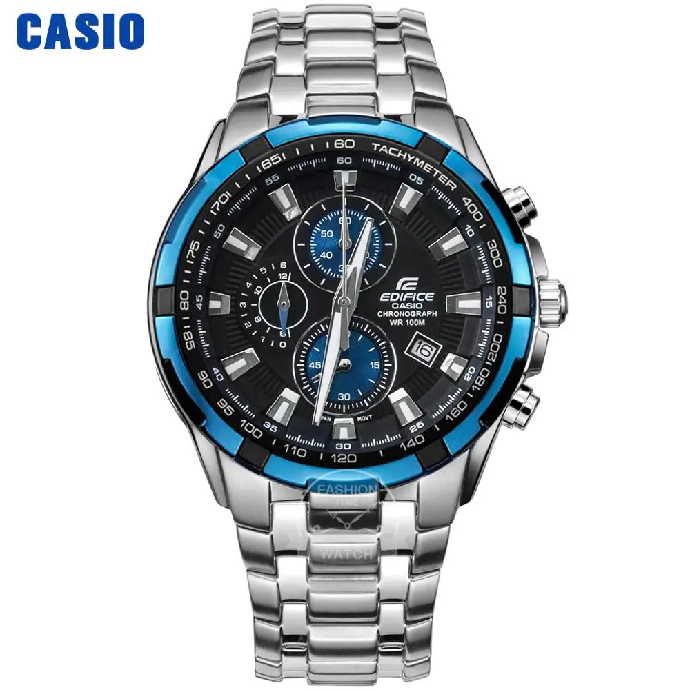 EF539D1A2 Часы Casio Edifice часы мужские лучший бренд класса люкс кварцевые часы водонепроницаемые световой хронограф мужские часы F1 гоночный элемент спортивные военные часы relogio masculino reloj hombre erkek kol saati ef539 - Цвет: EF539D1A2