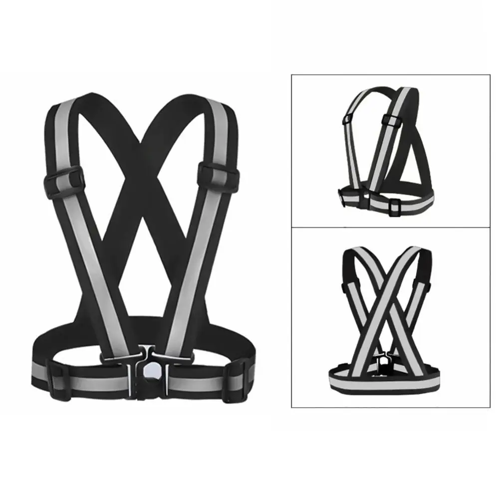 Выделите Светоотражающие лямки ночного работы безопасности время езды на