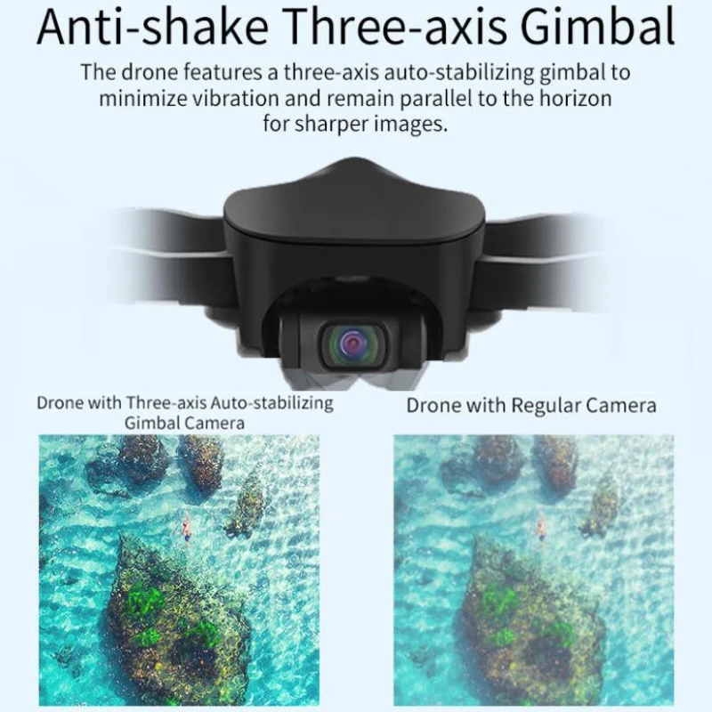 GPS складной бесщеточный Wi-Fi FPV RC Quadcopter дроны 25 минут 3-осевой стабилизатор Gimbal с
