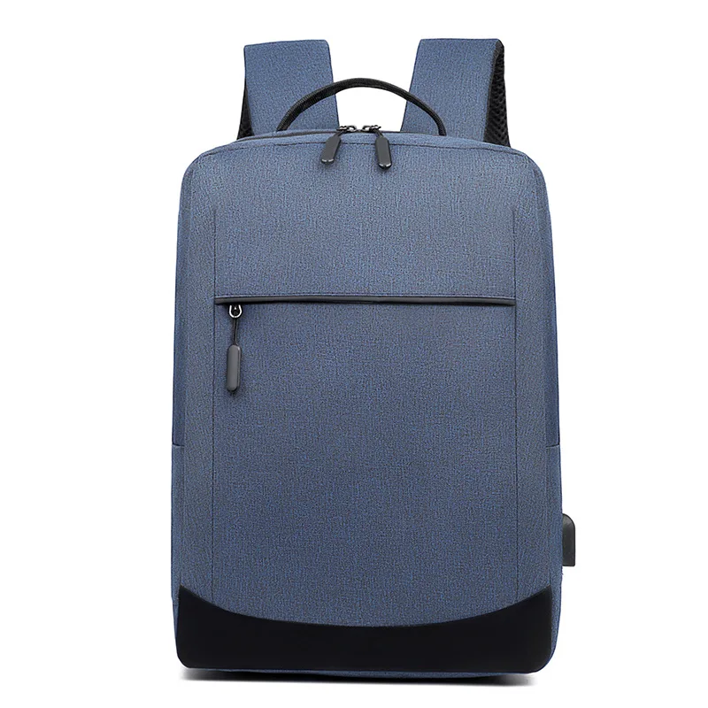 

Simple backpack computer bag 2020 new solid color business commuter schoolbag gift Backpack