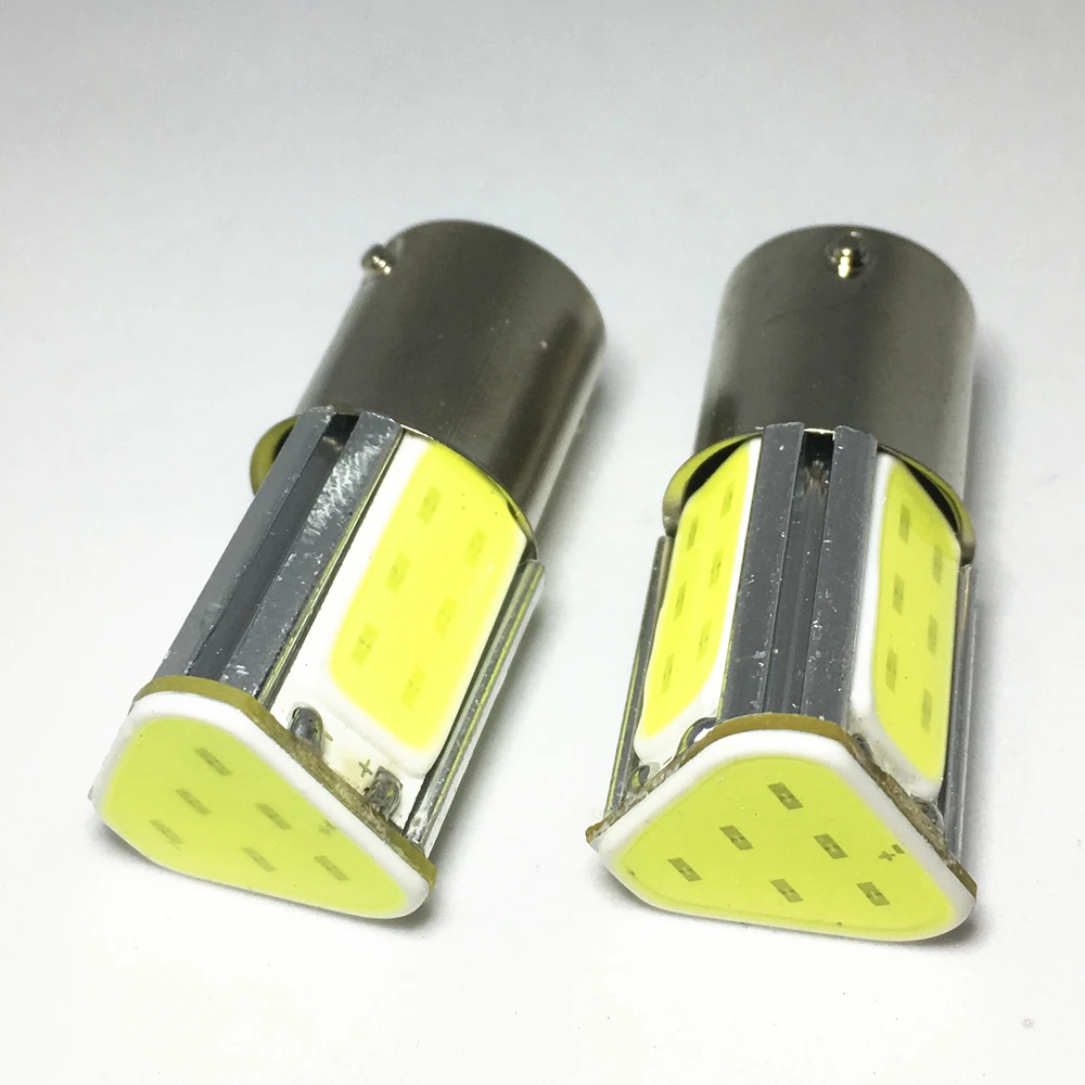 2 шт. p21w ba15s 1156 led 4 COB тормозной светильник белый красный автомобиль светодиодных