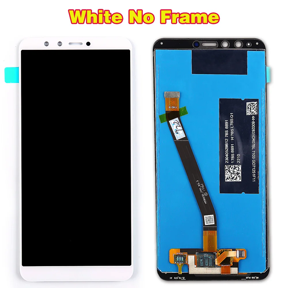 White No Frame Vancca 5,93 дюймовый ЖК-дисплей для huawei Y9 Enjoy 8 Plus кодирующий преобразователь сенсорного экрана в сборе FLAL22 LX2 LX1 1080*2160 - Цвет: White No Frame