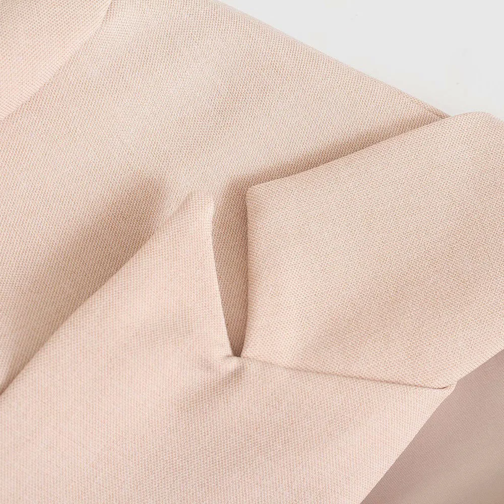 

2021 Za New Women Fashion Wear Single Button Blazer Coat Vintage Long Sleeve Back Vents Brindle Slim Female Outerwear Chic