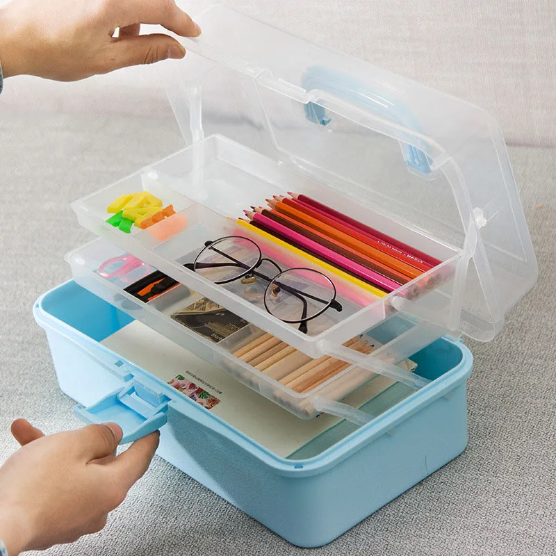 3 слоя Домашний медицинский ящик отделение для хранения Организатор 31 5*17*15 см