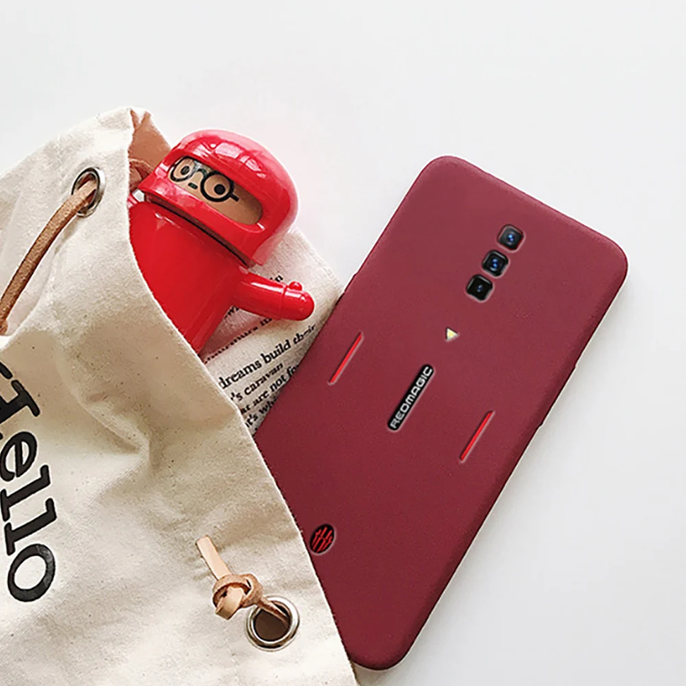 Противоударный чехол для ZTE Nubia Red Magic 6 Pro мягкий ТПУ с защитной пленкой экрана |