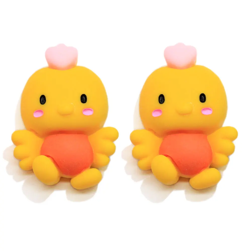 

Resin Craft Kawaii Birds Multi Colors Cartoon Animal Artificial Charms Diy Keychain Art Decor Flat Back Cabochon Beads