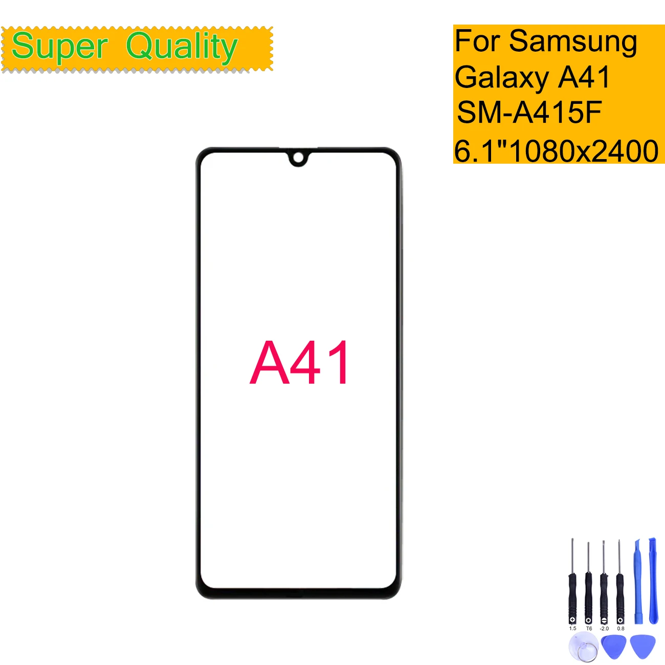 

Replacement For Samsung Galaxy A41 Touch Screen Front Glass Panel LCD Outer Display Lens A41 A415 SM-A415F/DSN Front Glass