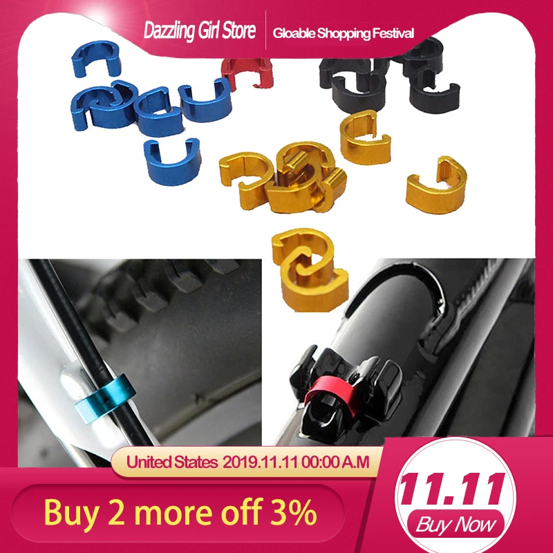 Распродажа 10 шт. велосипедный велосипед MTB C Clips шланг с пряжкой кабель тормозного