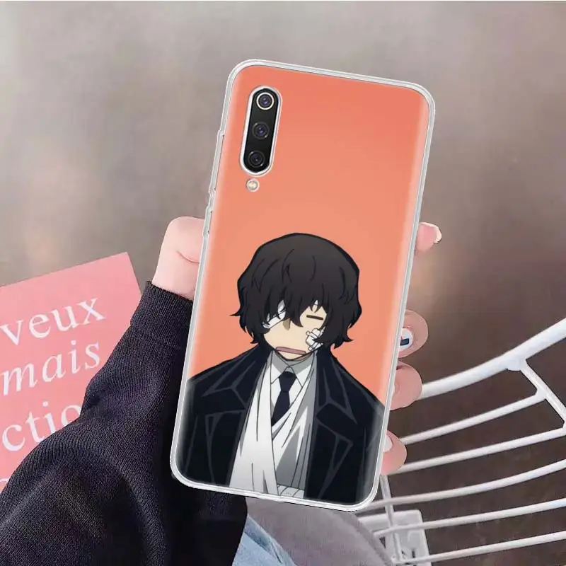 anime bungou stray dogs dazai osamu soft phone case for xiaomi redmi note 10 10s 9 9s 8 7 8t 11s 11t 11 pro 9a 9t 9c 8a 7a shell free global shipping