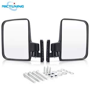 mictuning golf cart mirrors universal folding side view mirrors flexible adjustment for club car for ezgo for yamaha zone carts free global shipping