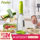 Нож с мусорное ведро Slicer измельчитель фруктов и овощей нож для нарезания соломкой мульти лезвие из нержавеющей стали кухонная Терка кухонные принадлежности для хранения