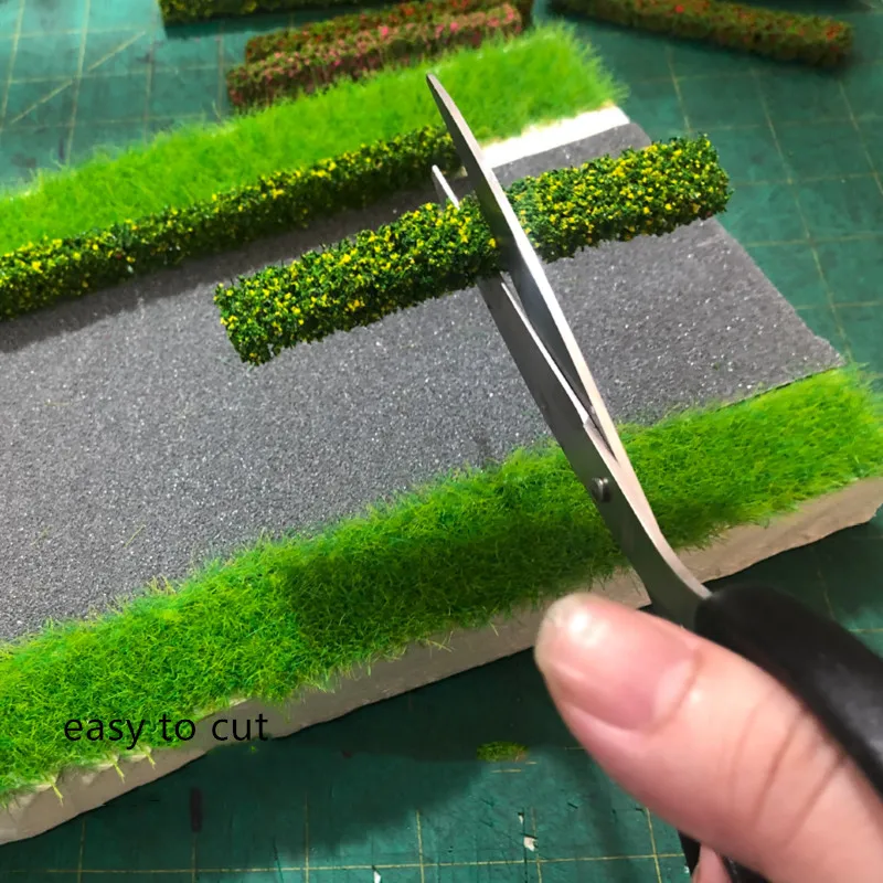 Миниатюрная модель стола 4 шт./лот изгородь из травяных полосок с зеленым песком