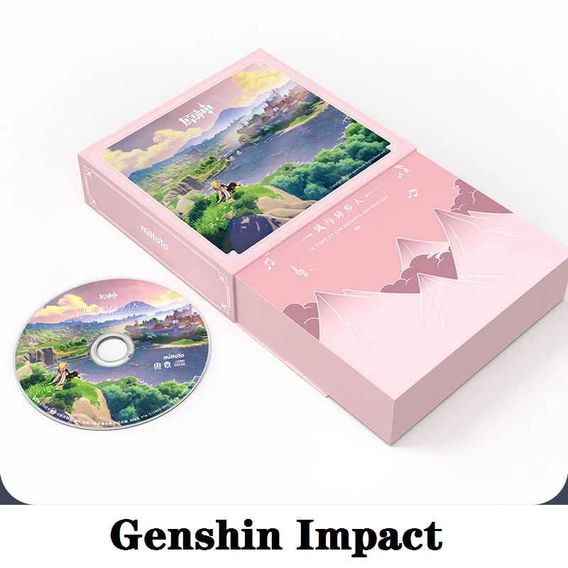 OST CD Set Game Genshin Impact Genuine Product Anime Accessories Cosplay Props Wind Pastoral Dandelion Kingdom Souvenir Gift