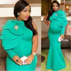 Женское платье с длинным рукавом и юбкой-годе