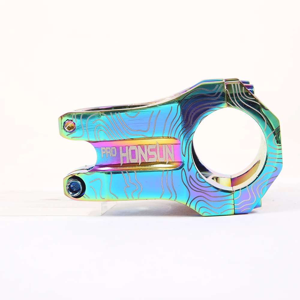 Высокопрочный CNC руль 31,8*28,6 мм эндуро велосипедный стержень DH/AM/XC MTB горный велосипед части алюминиевый сплав - Цвет: colorful