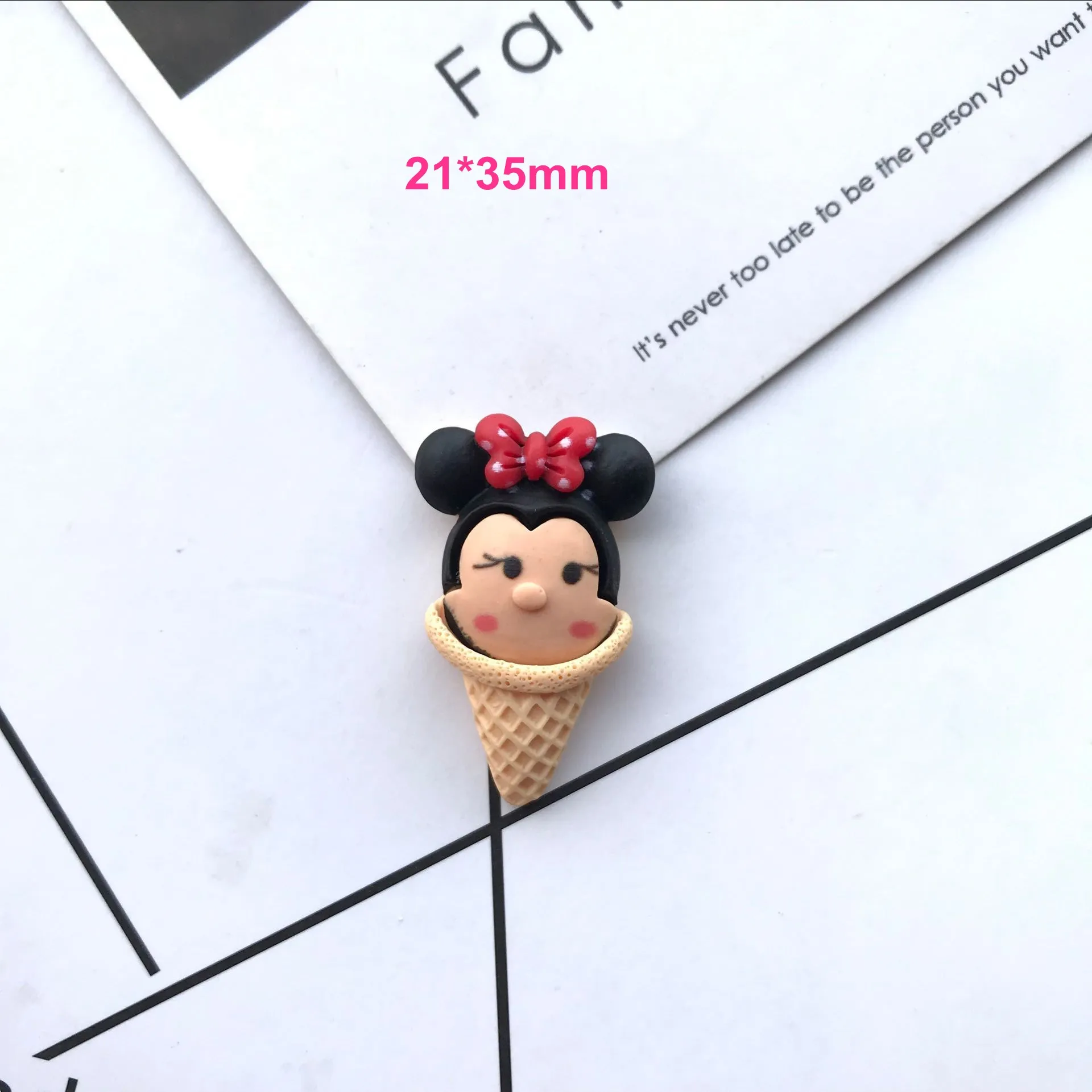 Бесплатная доставка аксессуары для крема с плоской спинкой из полимера каваи