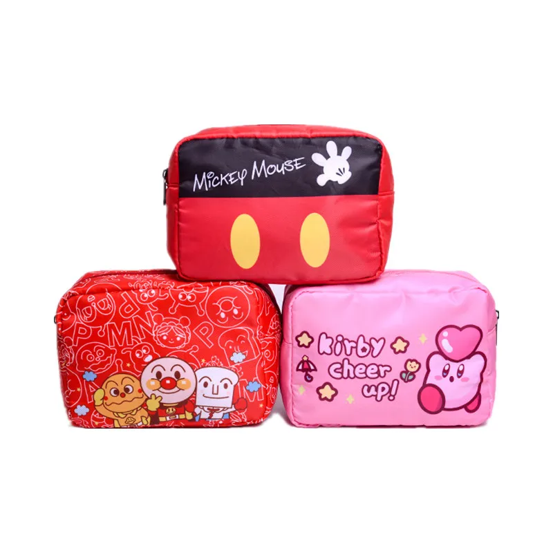

19CM KAWAII Kirby Anime cartoon Series Kirby soft plush toy handbag Cosmetic bag Ornaments girl Gift Christmas Gift