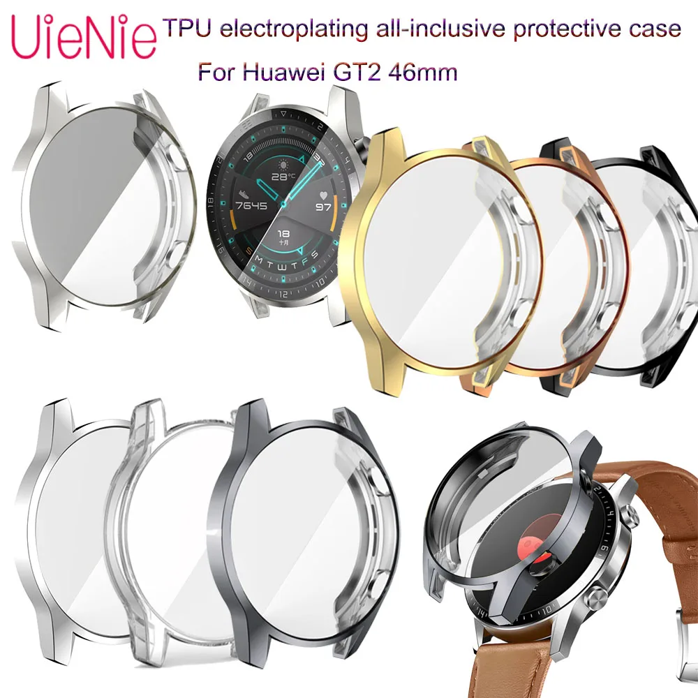 

Electroplated TPU All-Inclusive Protective Shell For Huawei GT2 46mm Smart Watch Cover Plating Protection Frame Case Accessories