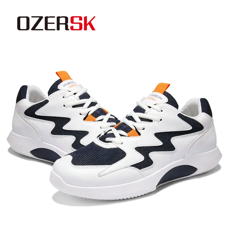 Мужские кроссовки OZERSK дышащая повседневная обувь удобная прогулочная из ПУ и