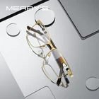 Мужские очки для чтения с фильтром MERRYS, дизайнерские классические золотистые очки для чтения с защитой от сисветильник, с фильтром, для чтения