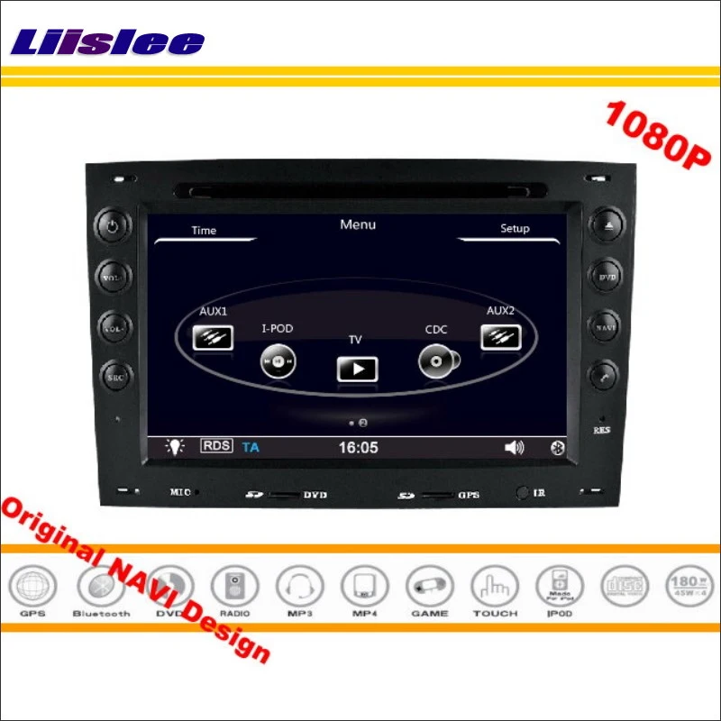 Автомагнитола для Renault Megane 2003 2010 DVD проигрыватель с GPS навигацией 1080P HD экран