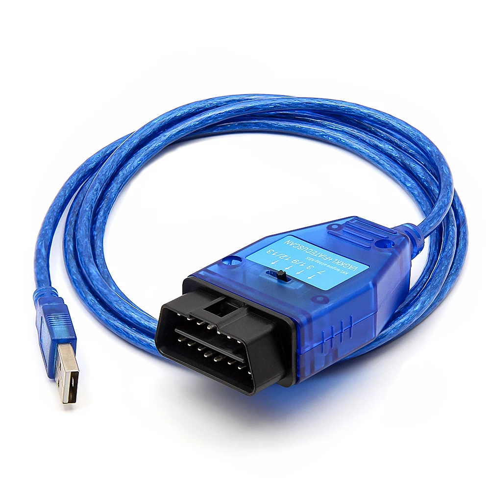 Автомобильный Диагностический Интерфейс VAG COM 409 KKL FIATECUSCAN FTDI OBD 2 OBD2 кабель VCDS для
