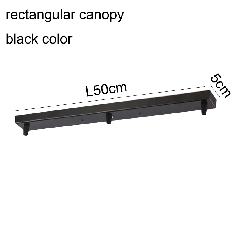 Lighting Accessories Pendant Lamp Base Canopy Braket Black White Round Rectangular Ceiling Plate Lamps Chandeliers | Лампы и освещение