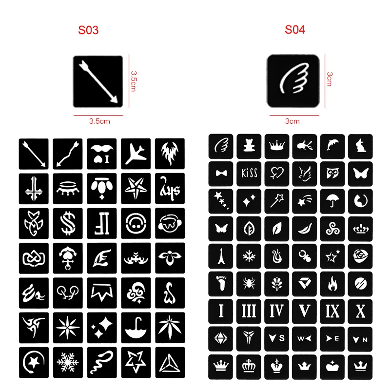 600 шт Аэрограф блеск тату трафарет альбом женщина ребенок рисунок шаблон