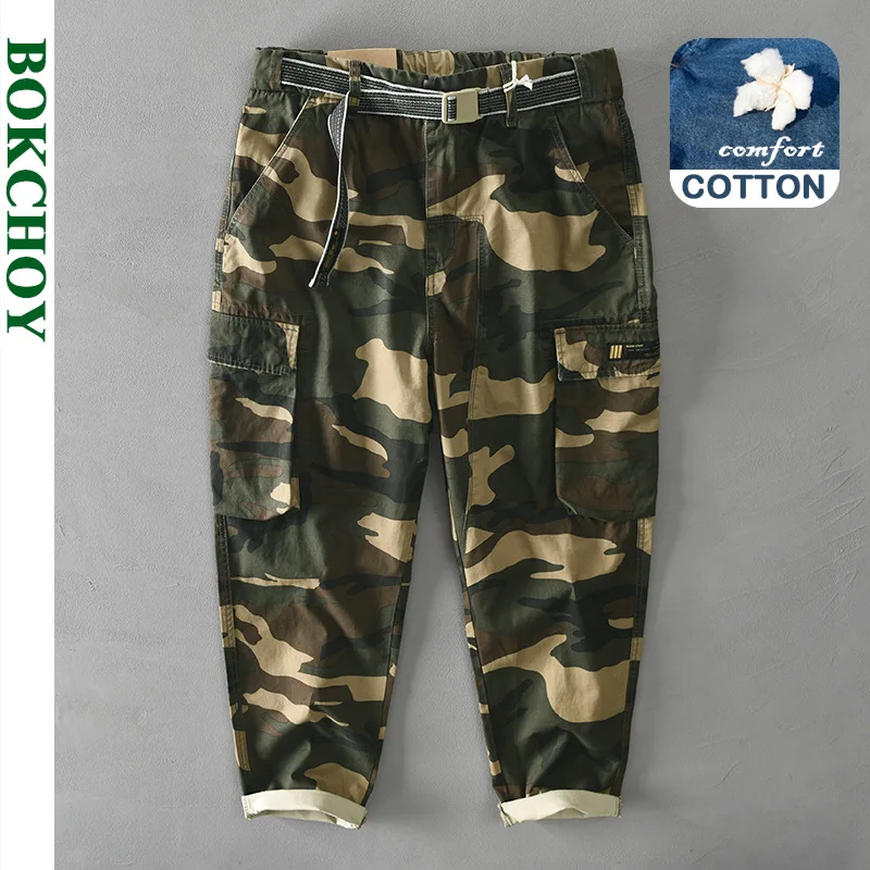 

Осень и зима новые мужские хлопковые повседневные камуфляжные брюки с несколькими карманами GML04-Z318