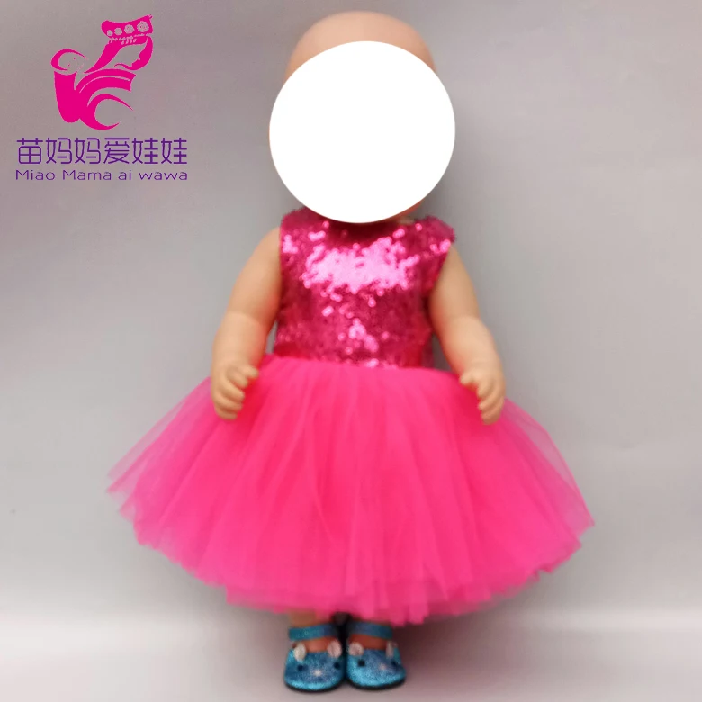 Кукла вечерние кружевное платье подходит для 43 см для ухода за ребенком для мам новорожденных Одежда для куклы-младенца 18 дюймов Американский ОГ 45 см Девушка Одежда для кукол наряд