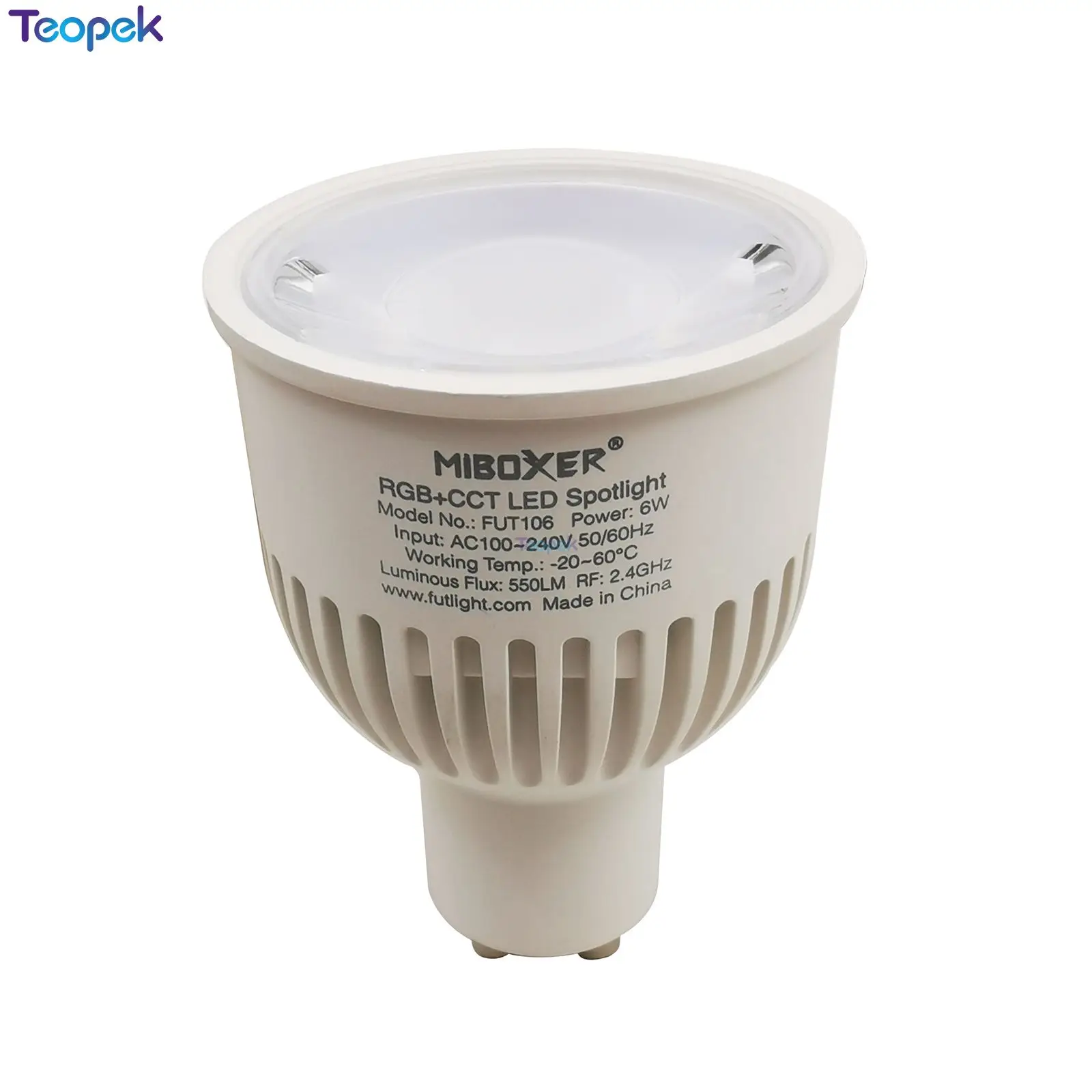 Светодиодный прожектор Miboxer 2 4G 6W GU10 RGB + CCT FUT106 с регулируемой яркостью для спальни