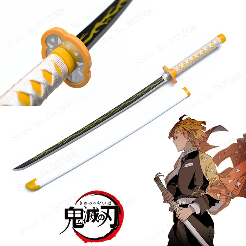Игрушечный меч 100 см Клинок-убийца демонов катана деревянный реквизит для