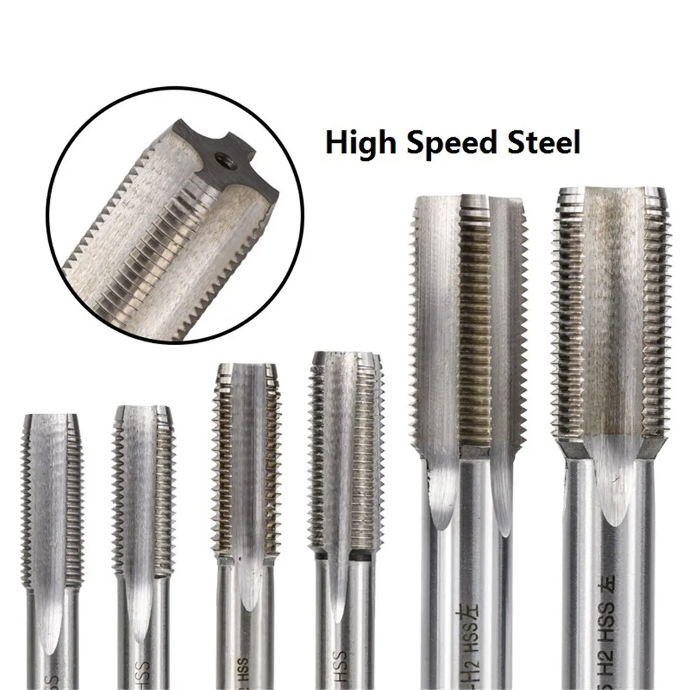 

1Pc M3-M20 Left Hand Thread Tap Machine Hss Steel Machine Plug Tap Metal Screw Hole Drill Metric Thread Tap