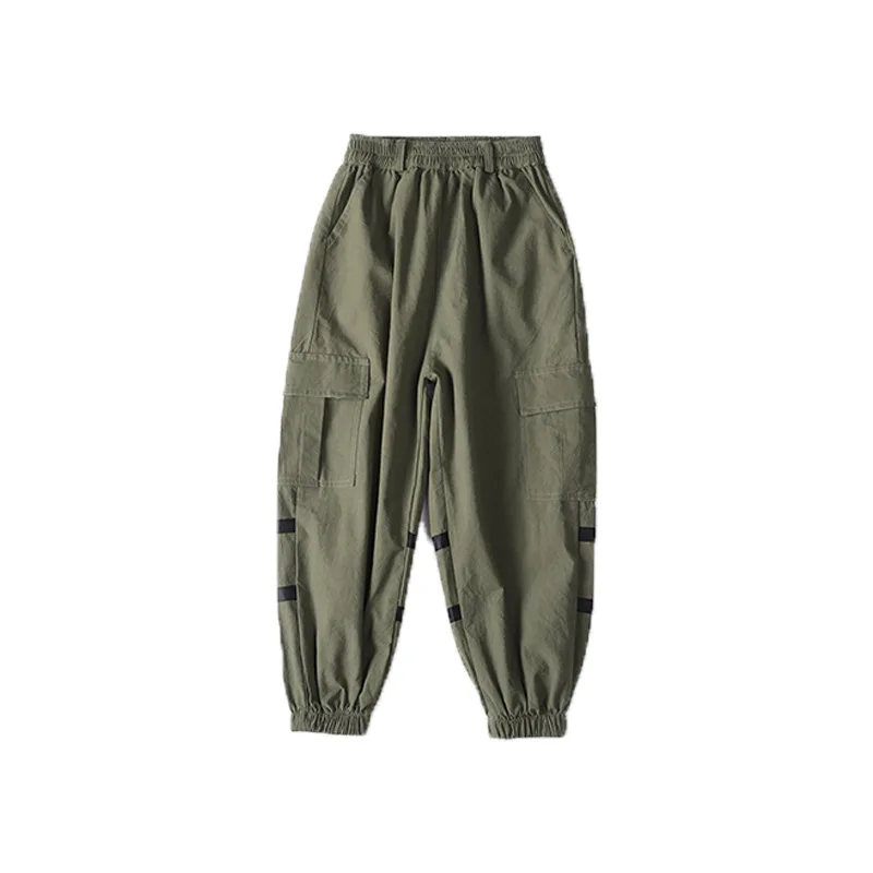 army green pants Детская крутая модная одежда в стиле хип-хоп свитер с высоким воротником Топ, Свободные повседневные штаны для бега для девочек, костюм для джазовых танцев, одежда - Цвет: army green pants