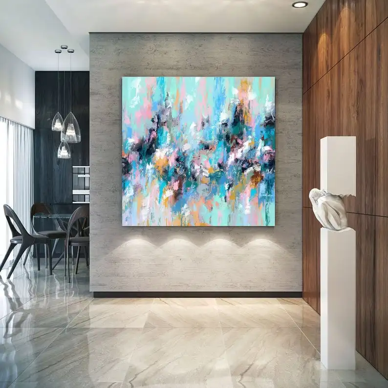 

Extra Large Wall Art Palette Knife Artwork Original Painting,Painting on Canvas Modern Decor Contemporary Art Abstract Painting