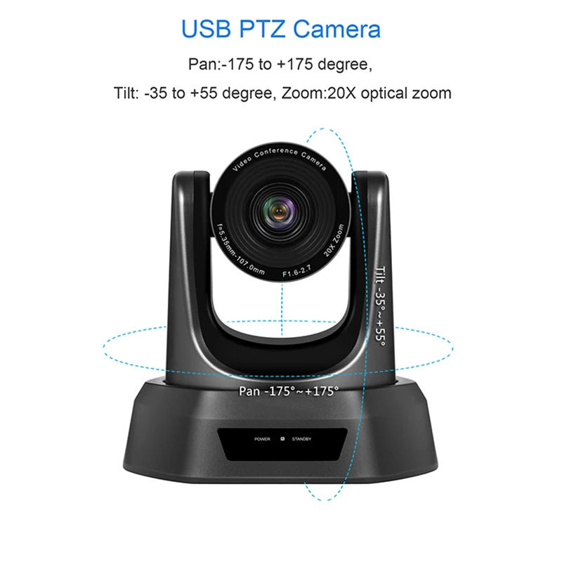 TONGVEO NV20U USB2.0 1080P PTZ камера 20x Zoom с поворотным экраном веб-камера для ноутбука H.264 YouTube