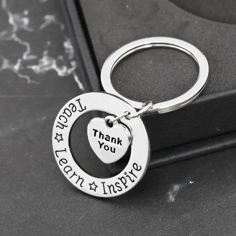 Мужской и женский брелок в форме сердца с надписью Thank You Модный маленький кулон