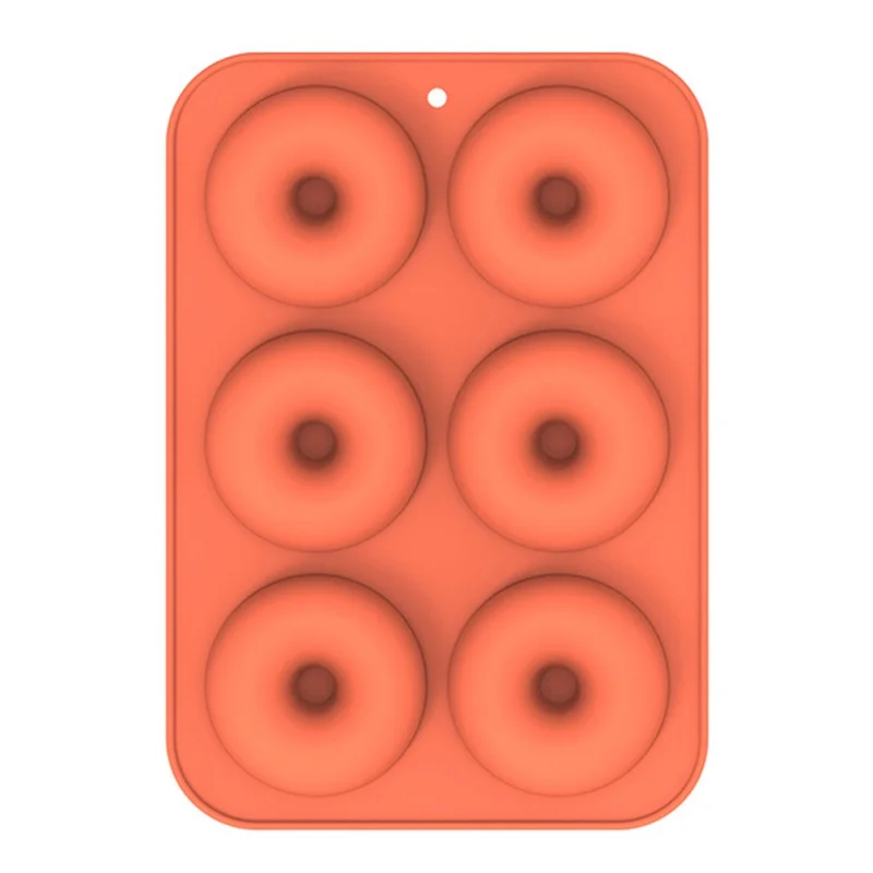 Силиконовая форма для пончиков с 6 отверстиями кухонный поднос выпечки