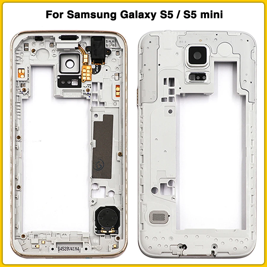 Полный корпус чехол для Samsung Galaxy S5 i9600 G900F mini G800 G800F средняя рамка Шасси + крышка