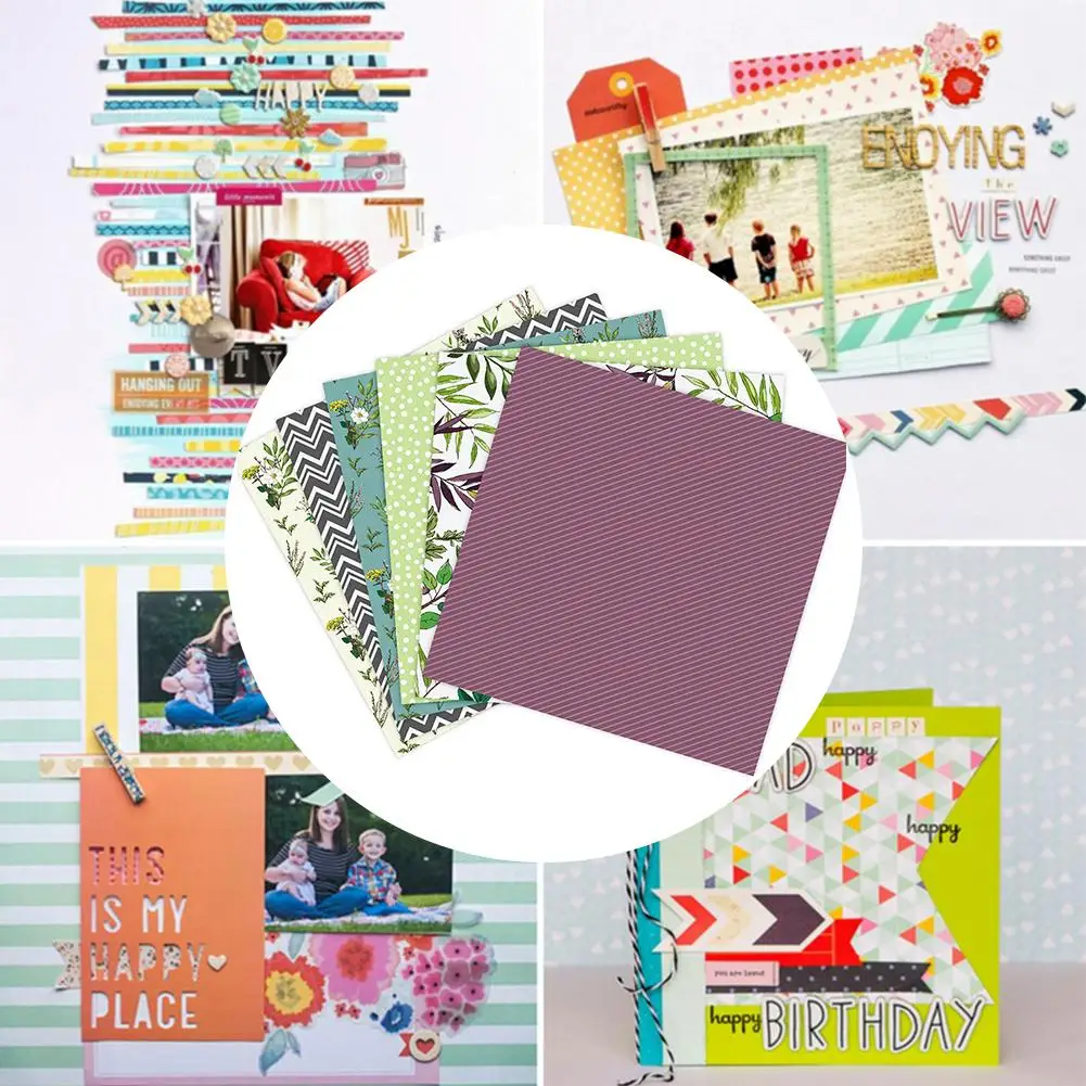 24 шт./компл. бумажная поделка сделай сам Фотоальбом скрапбукинг бумага для