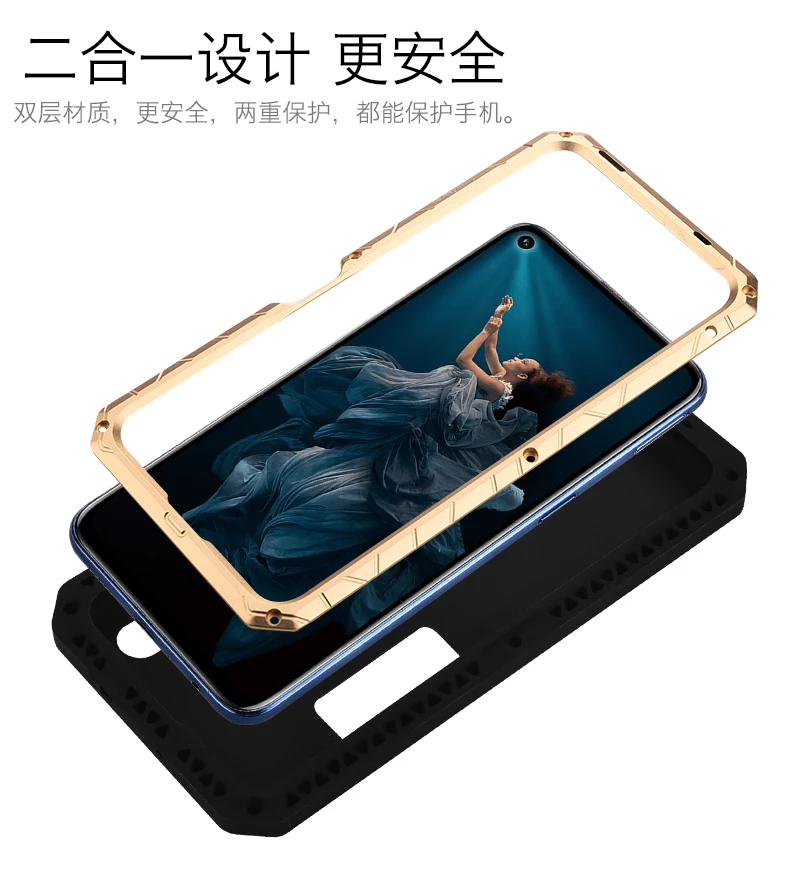 original imatch aluminum metal silicone shockproof case for oppo find x3 x3 pro dirt shock proof case cover free global shipping