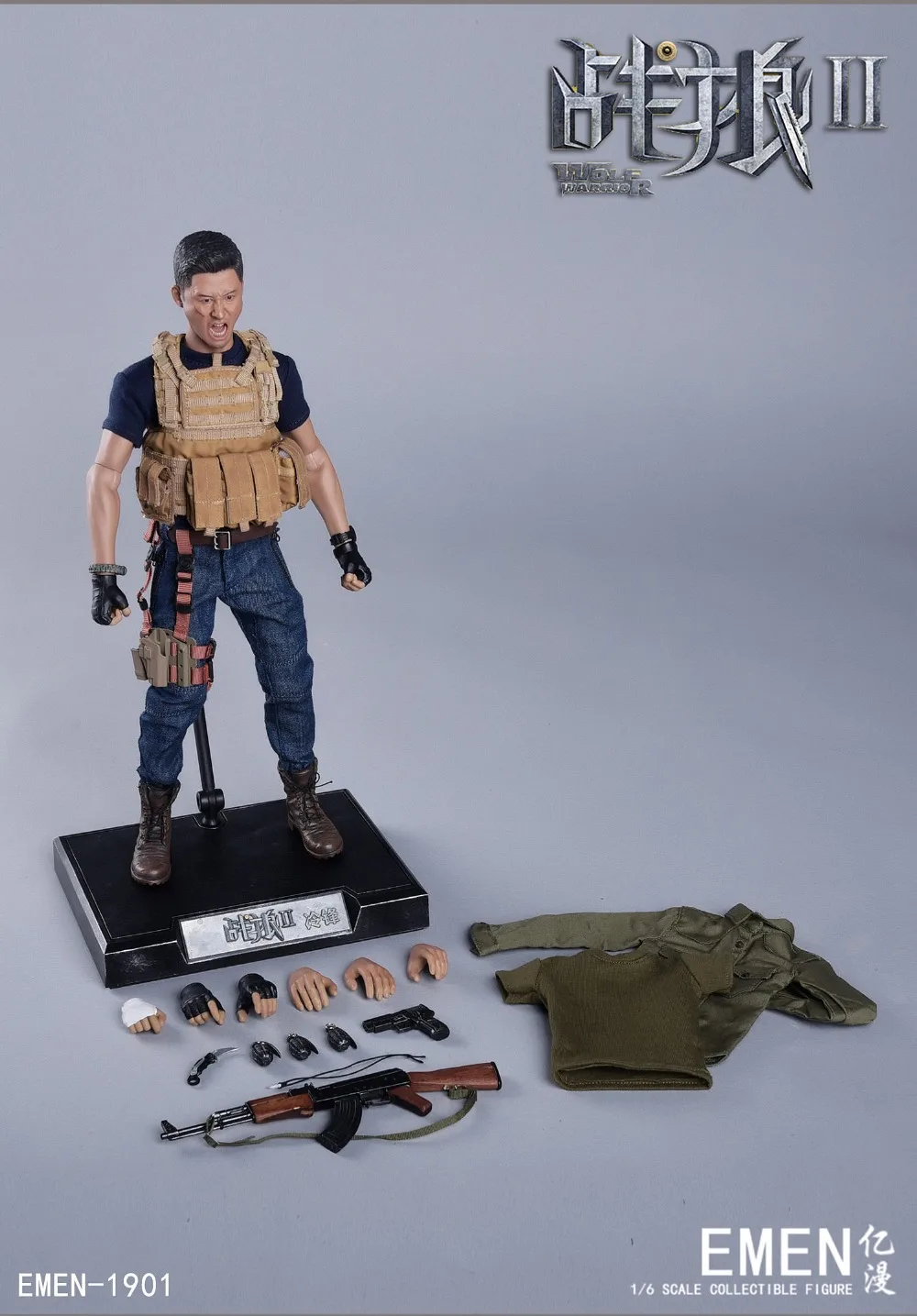 

Colletible Wolf Warriors II Leng Feng 1/6 scale Janson Wu battle full set military soldier figure Doll Model Toys