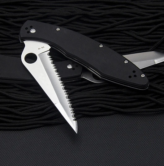 

Многофункциональный складной нож, лезвие с зубцами, карманные ножи для наружного применения для защиты, для выживания, Портативные Инструм...
