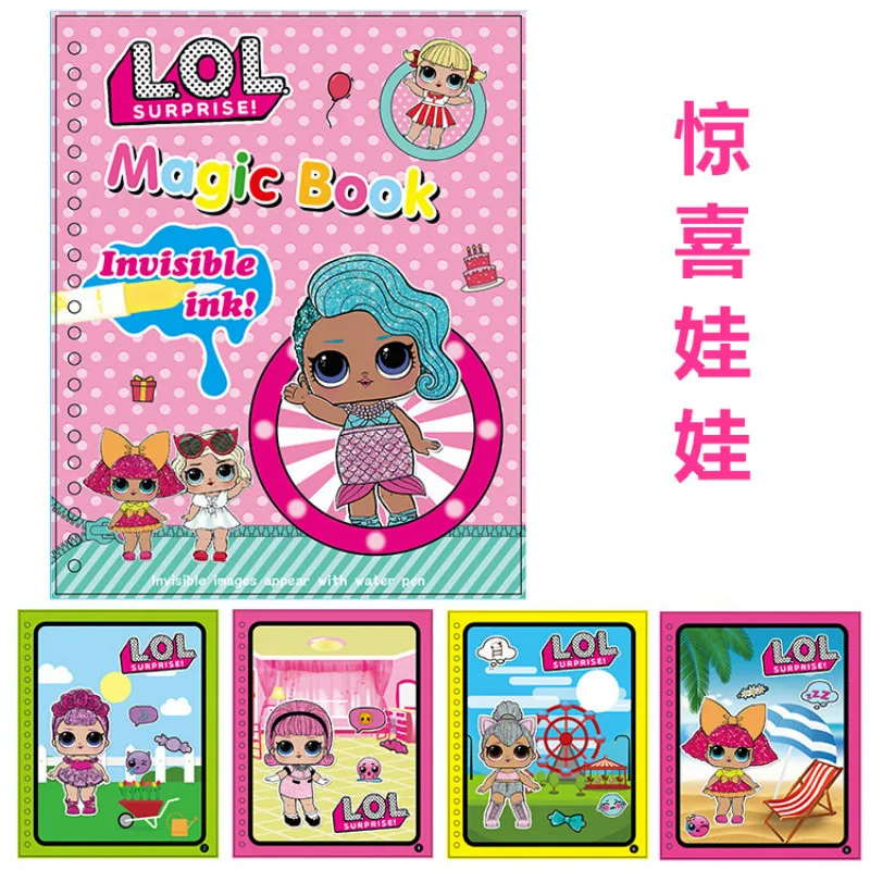 

Original LOL Surprise Dolls Water Painting Drawing Toys Graffiti Action Figure Watercolour Magic Book Toys for Girls Toys