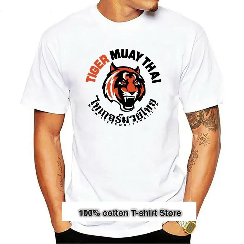 Camiseta Unisex de Muay Thai Tiger, camisa Hipster Retro fresca de Tailandia, 1671