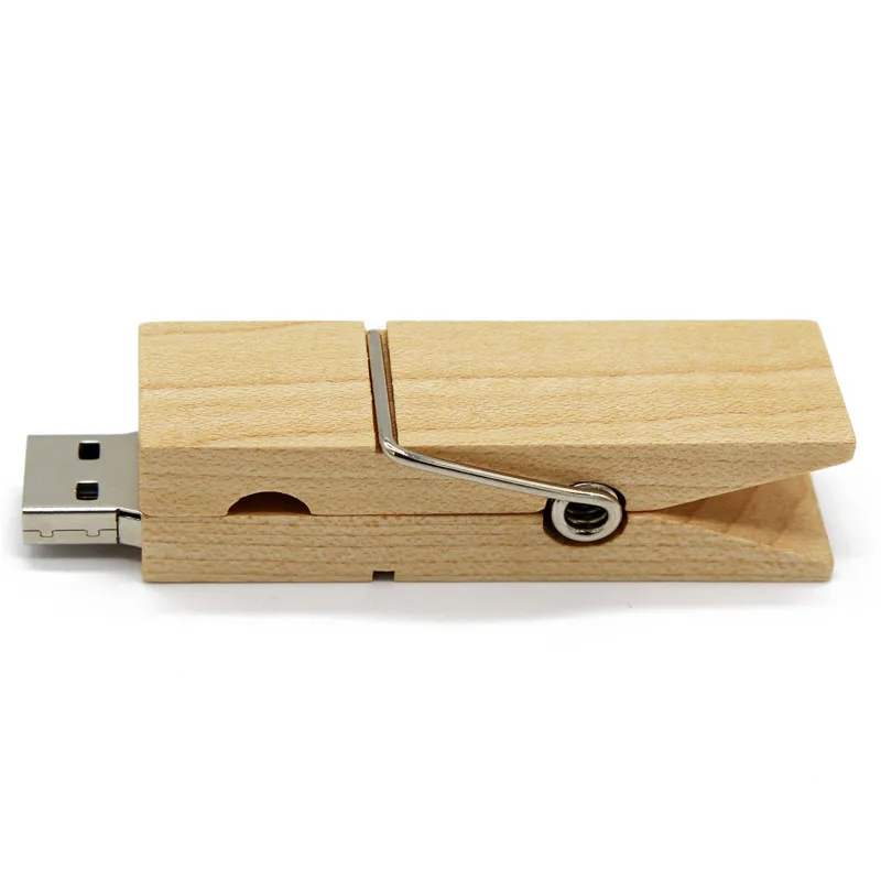 USB флеш накопитель TEXT ME с деревянным зажимом 8 ГБ 16 32 64 Подарочный диск флешка для